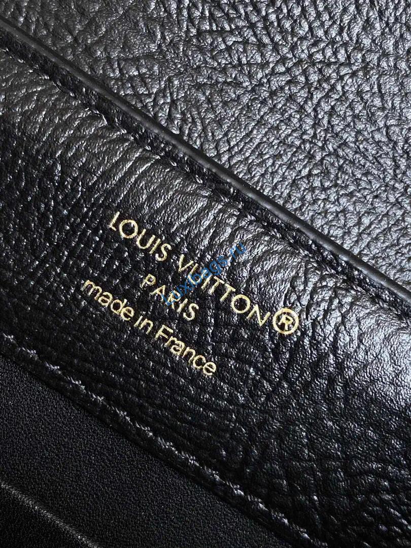 LV M87312 Louis Vuitton Ostrich Capucines Mini Black - Image 8