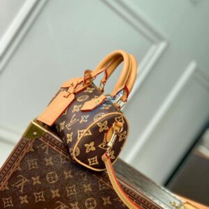 LV M27610 Louis Vuitton Nano Speedy Bag Monogram Origine Ebène