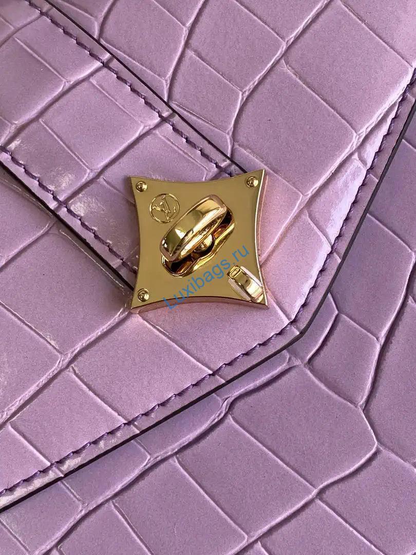 LV M84714 Louis Vuitton Crocodile Pattern Purpel - Image 4