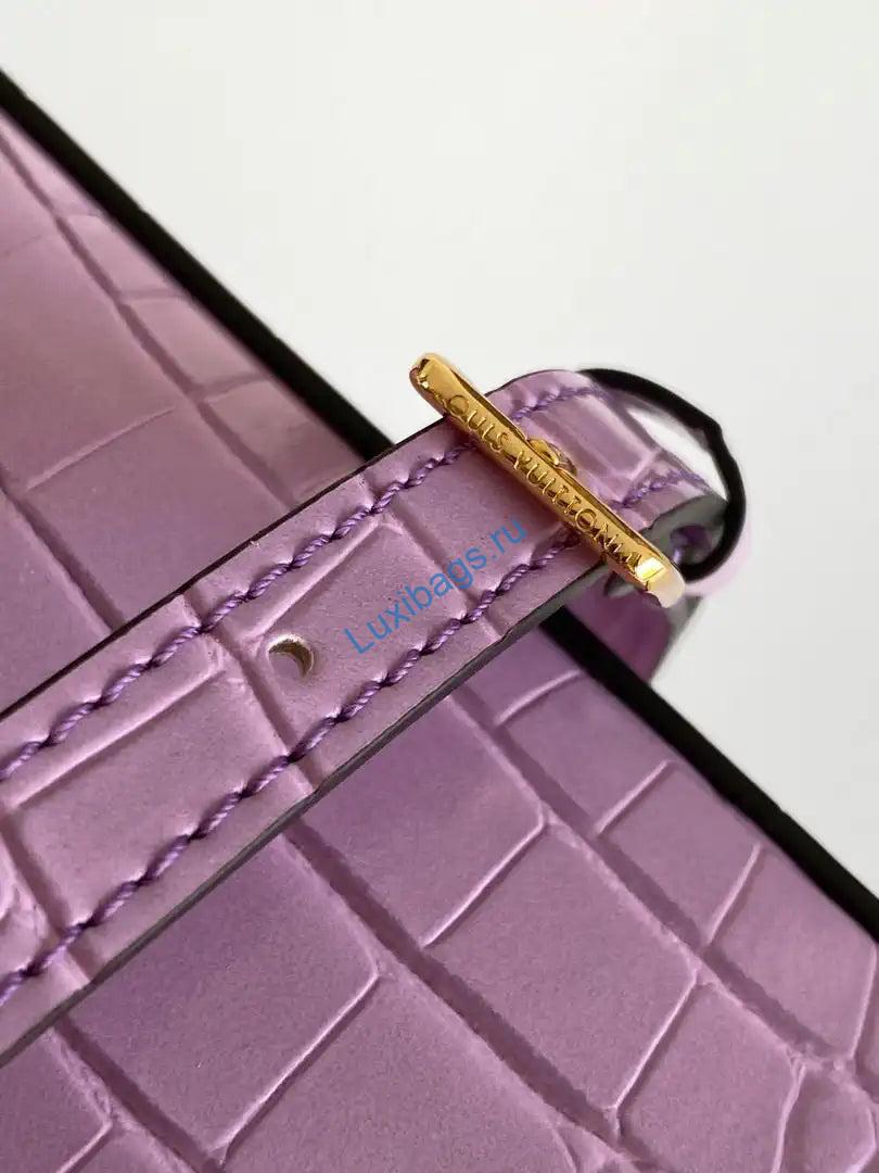 LV M84714 Louis Vuitton Crocodile Pattern Purpel - Image 6