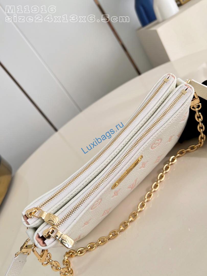 LV M11916 Louis Vuitton Liv Pochette Bag Monogram Beige - Image 6