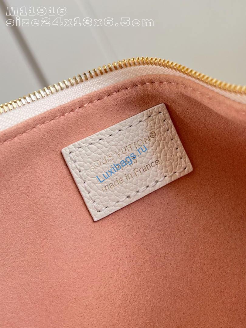 LV M11916 Louis Vuitton Liv Pochette Bag Monogram Beige - Image 8