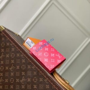 Louis Vuitton LV M27612 Passport Cover Other Monogram Canvas Rose Red