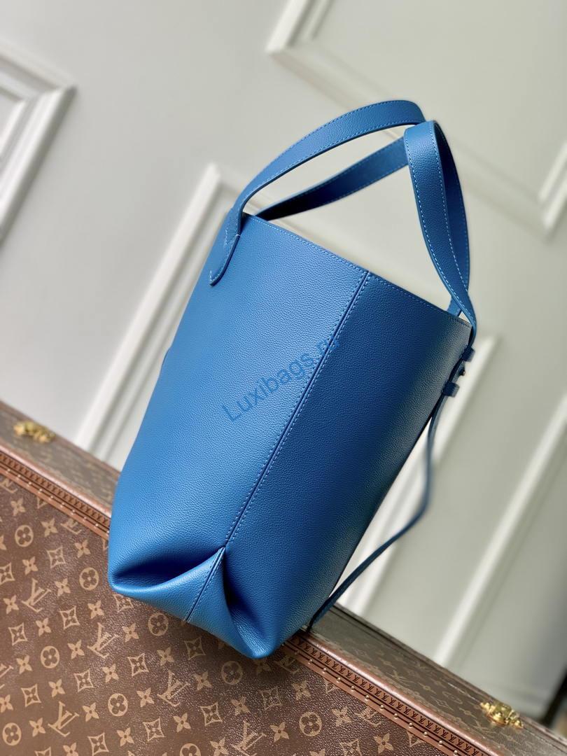 Louis Vuitton LV M25341 Low Key Cabas MM Bag Blue