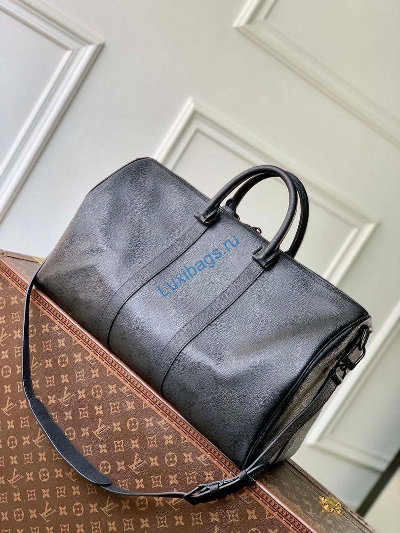 Louis Vuitton LV M28403 Keepall Bandoulière 45 Bag Black - Image 2