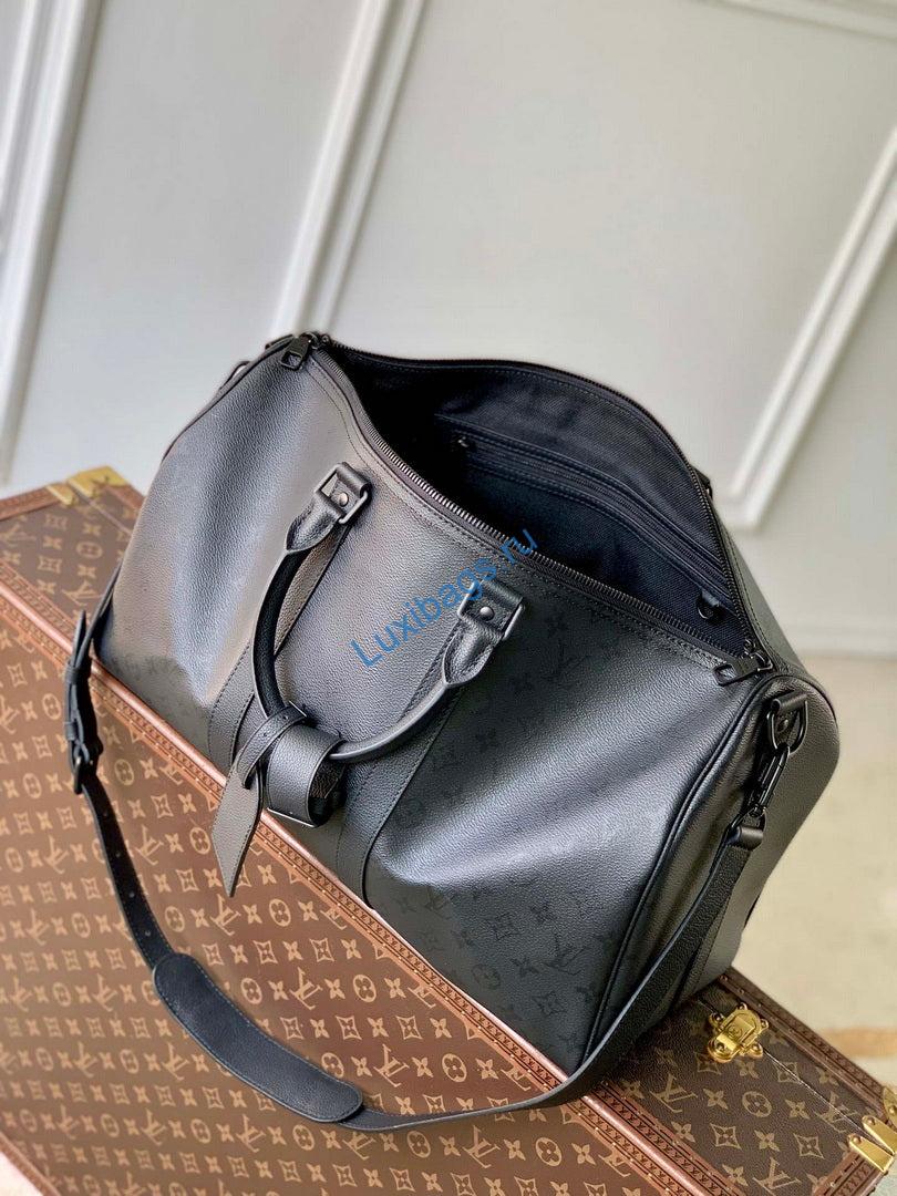 Louis Vuitton LV M28403 Keepall Bandoulière 45 Bag Black - Image 8