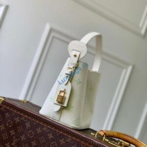 LV M27570 Louis Vuitton All In BB Bag Milky White/Green