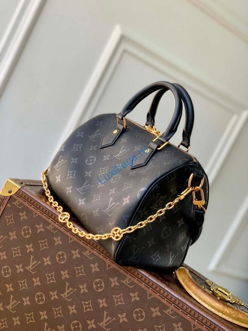 LV M26486 Louis Vuitton Speedy Soft Bandoulière 25 Bag Black