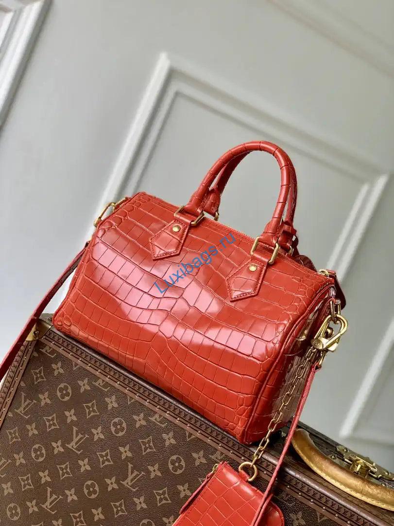 Louis Vuitton LV N87504 Speedy P9 Bandoulière 25 Bag Monogram Red - Image 2