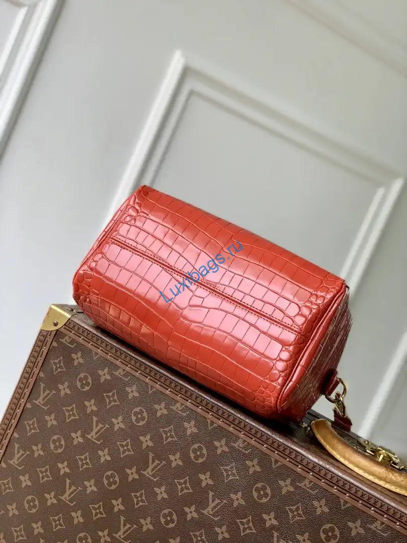 Louis Vuitton LV N87504 Speedy P9 Bandoulière 25 Bag Monogram Red - Image 3