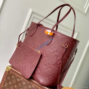 LV M25855 Louis Vuitton Neverfull MM Bag Grenat