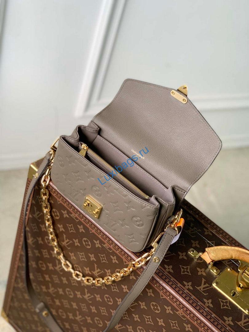 LV M25910 Louis Vuitton Pochette Metis East West Bag Smoke - Image 8