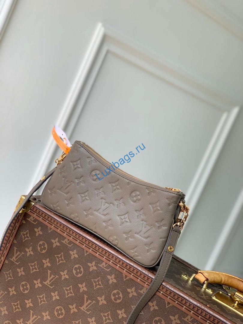 LV M25816 Louis Vuitton Pochette Liv Bag Smoke Gray - Image 2