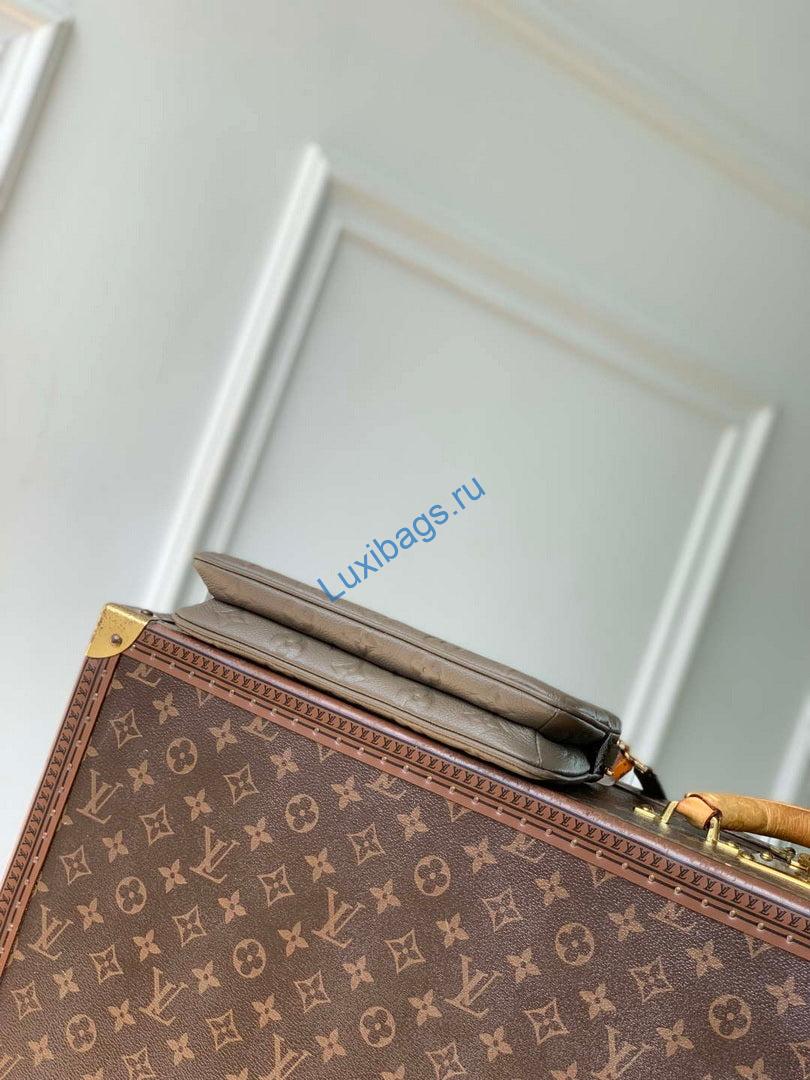 LV M25816 Louis Vuitton Pochette Liv Bag Smoke Gray - Image 3