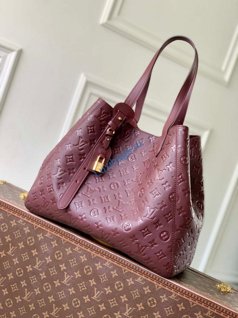 LV M25888 Louis Vuitton All In One MM Bag Wine Red - Image 9
