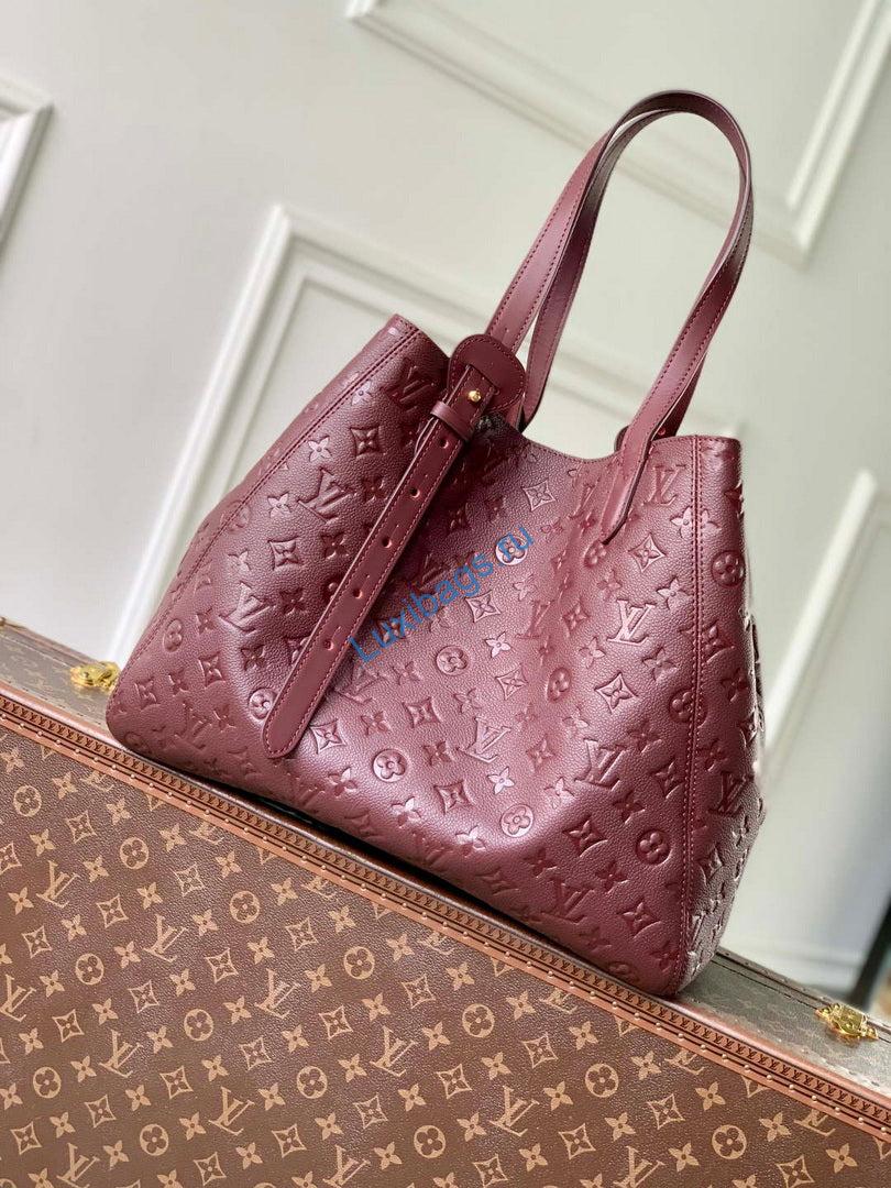 LV M25888 Louis Vuitton All In One MM Bag Wine Red - Image 10