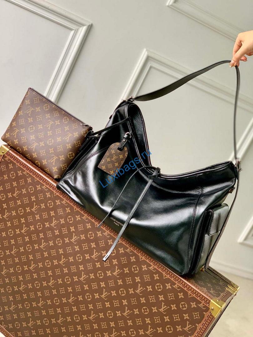 LV M15175 Louis Vuitton Carry All Travel Bag Black - Image 3