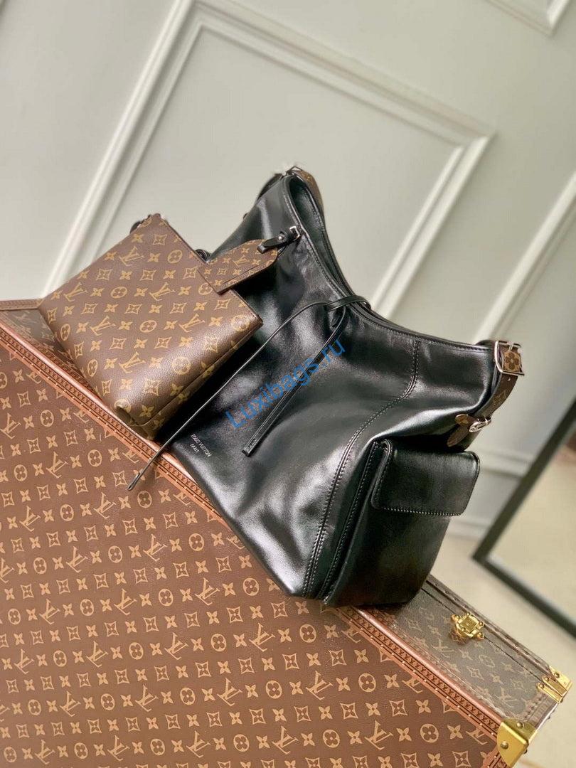 LV M15175 Louis Vuitton Carry All Travel Bag Black - Image 4
