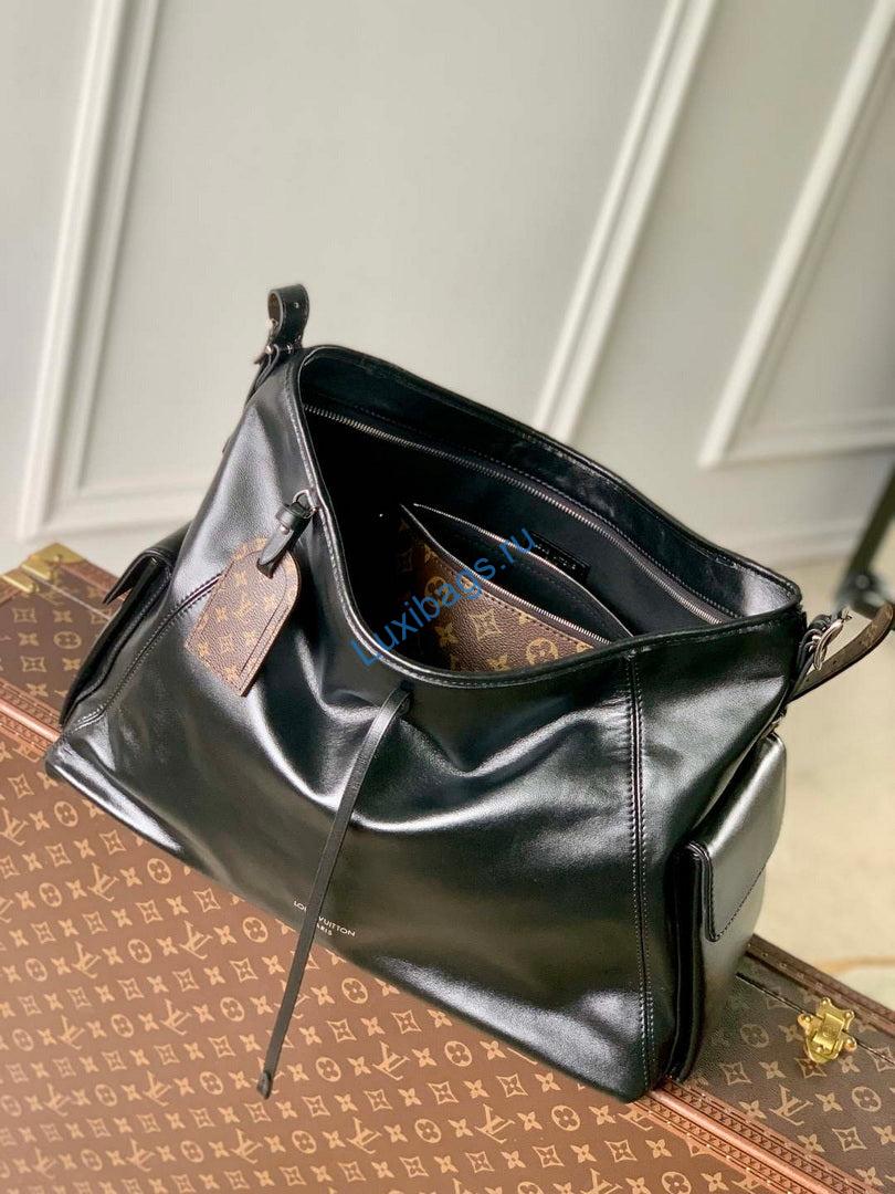 LV M15175 Louis Vuitton Carry All Travel Bag Black - Image 8