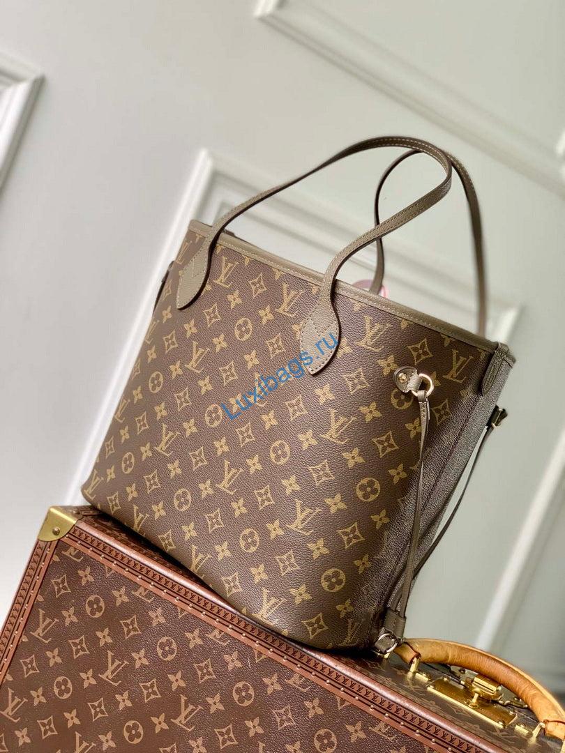 LV M25664 Louis Vuitton Neverfull Inside Out MM Bag Smoke - Image 2