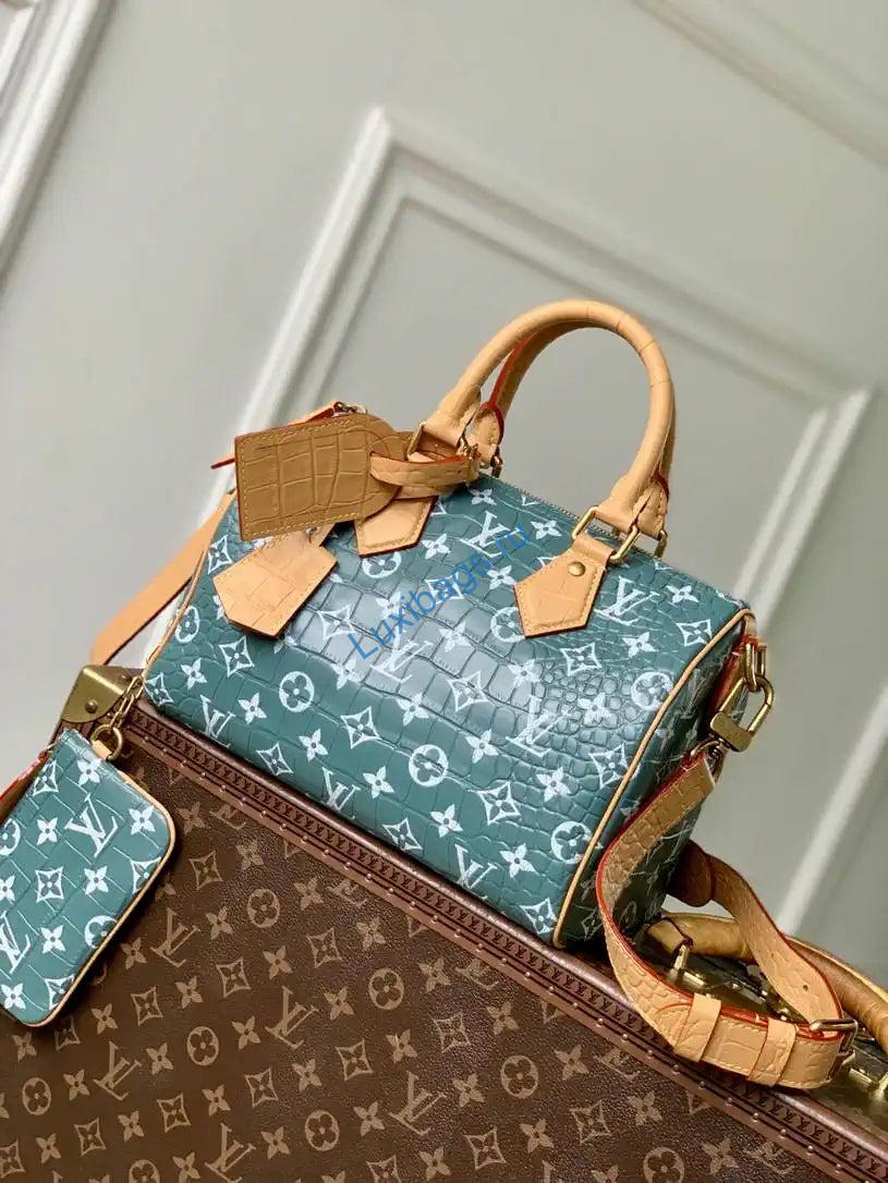 LV N87504 Louis Vuitton Speedy P9 Bandoulière 25 Bag Green