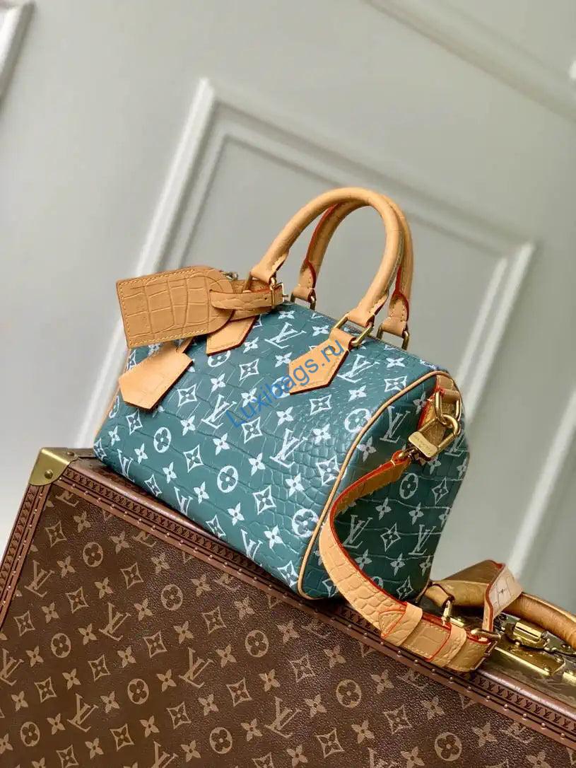 LV N87504 Louis Vuitton Speedy P9 Bandoulière 25 Bag Green - Image 2