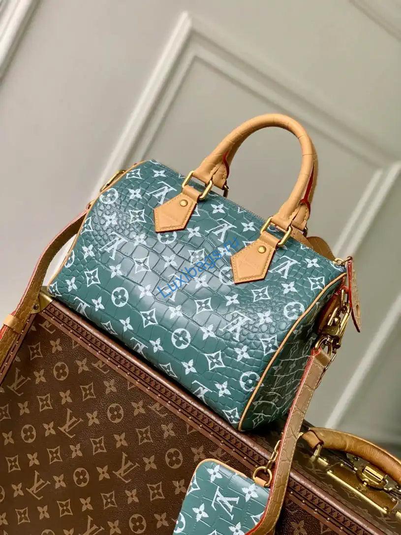 LV N87504 Louis Vuitton Speedy P9 Bandoulière 25 Bag Green - Image 3