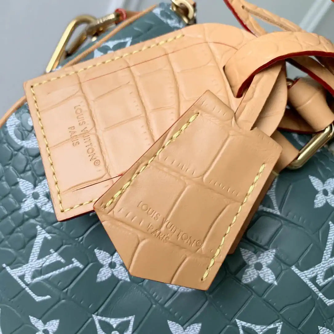 LV N87504 Louis Vuitton Speedy P9 Bandoulière 25 Bag Green - Image 5