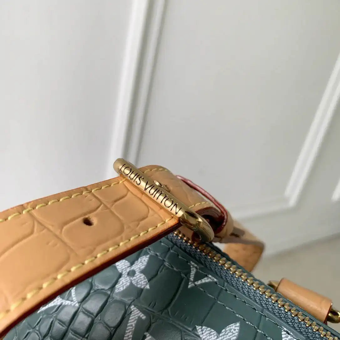 LV N87504 Louis Vuitton Speedy P9 Bandoulière 25 Bag Green - Image 7