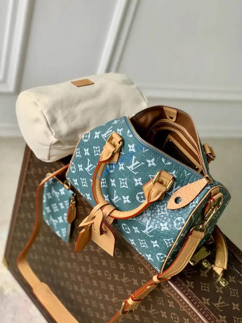 LV N87504 Louis Vuitton Speedy P9 Bandoulière 25 Bag Green - Image 9