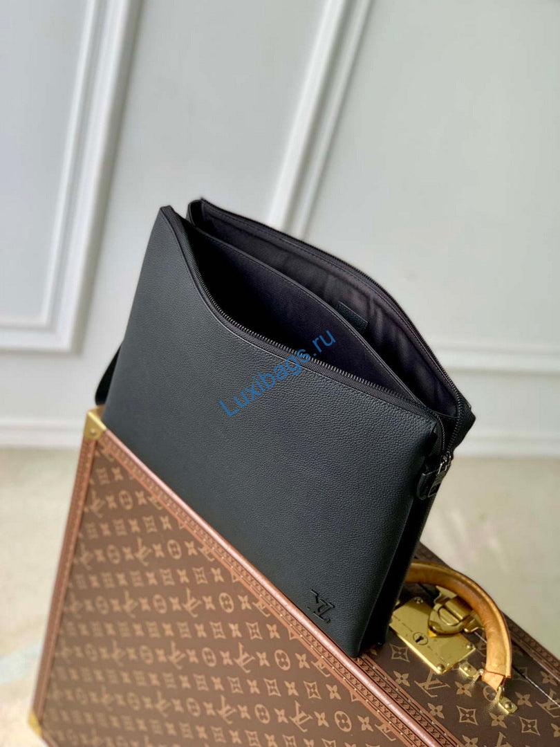 LV M25943 Louis Vuitton Duo Pouch Bag Black - Image 7