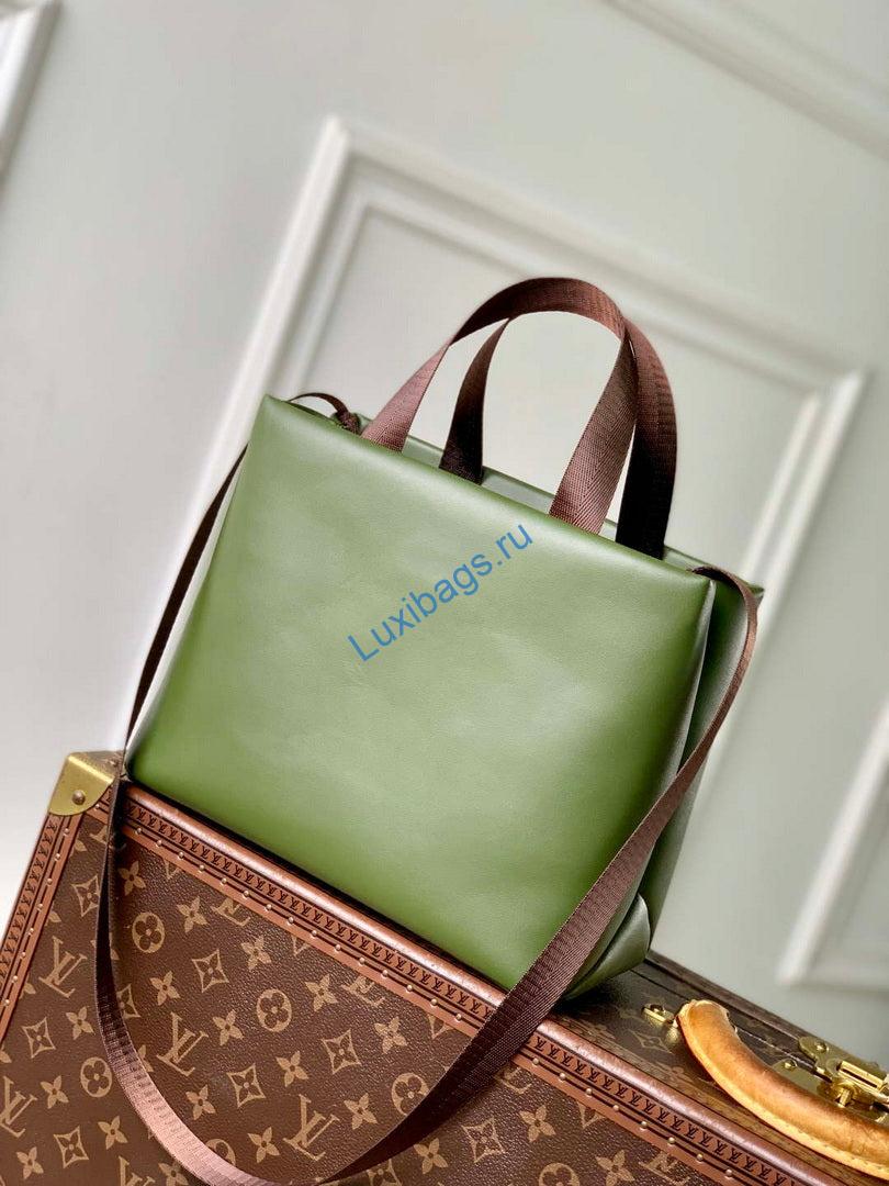 LV M15238 Louis Vuitton Mini Shopper Tote Khaki Green - Image 2