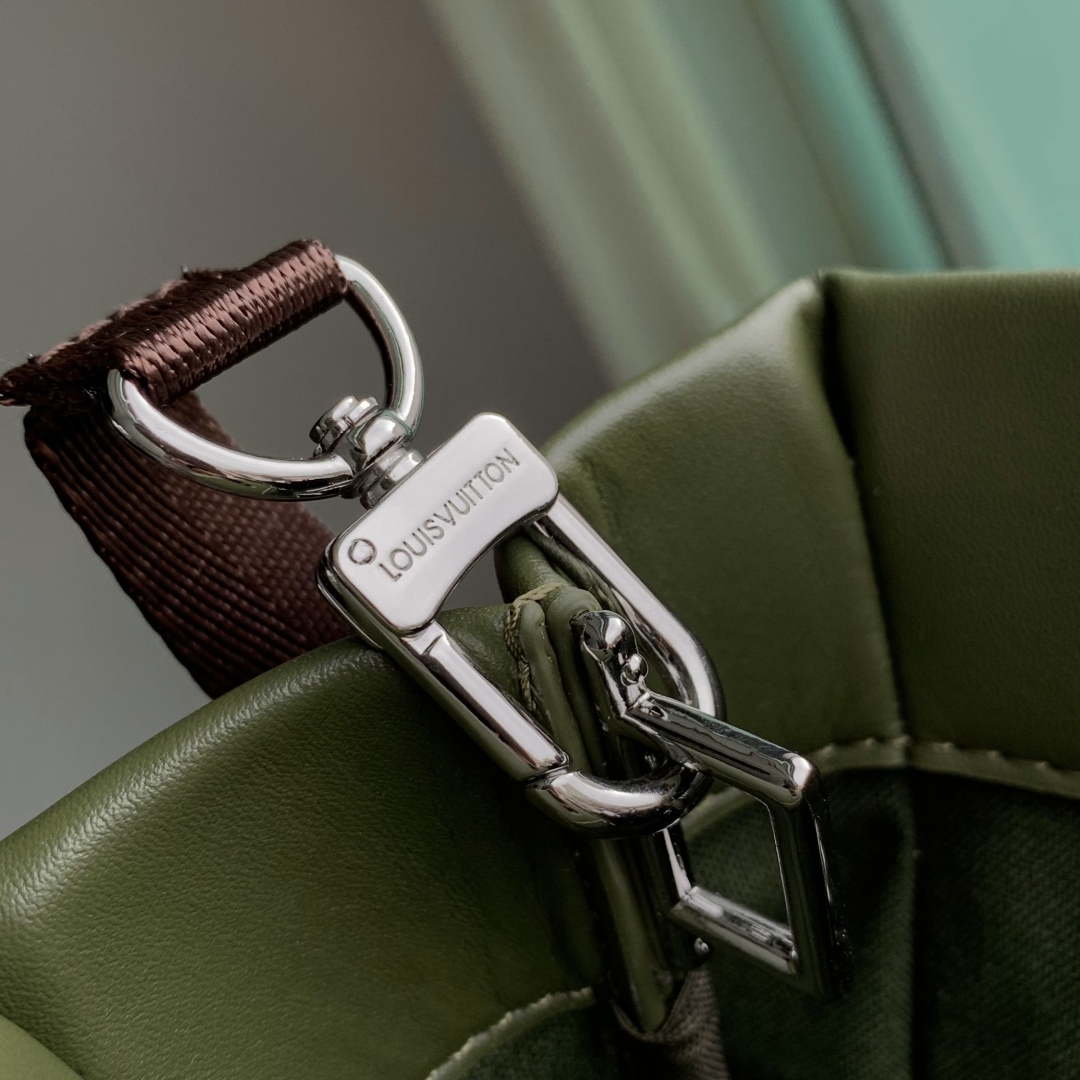 LV M15238 Louis Vuitton Mini Shopper Tote Khaki Green - Image 5