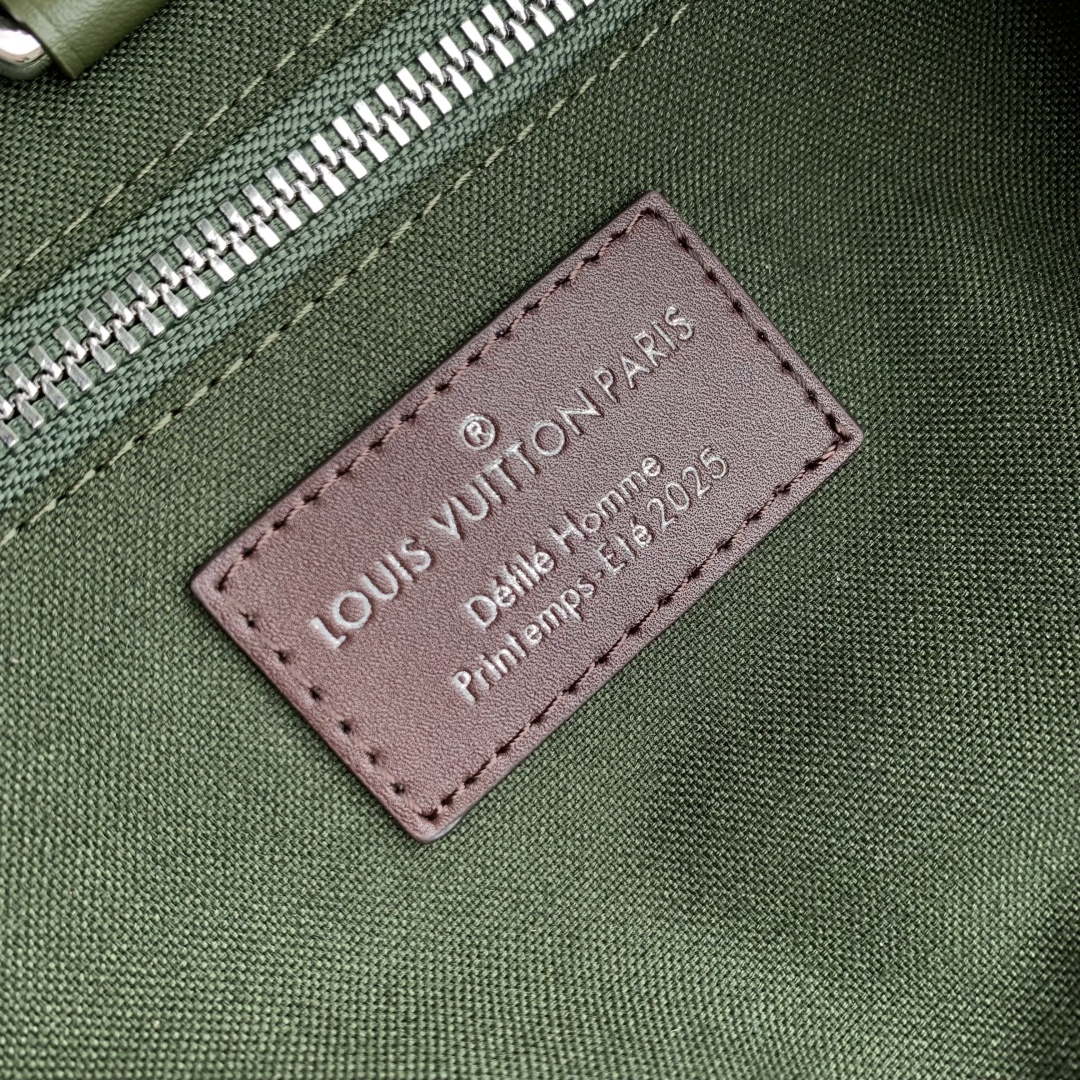 LV M15238 Louis Vuitton Mini Shopper Tote Khaki Green - Image 7