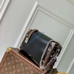LV M15195 Louis Vuitton Side Trunk Vibe MM Bag Black
