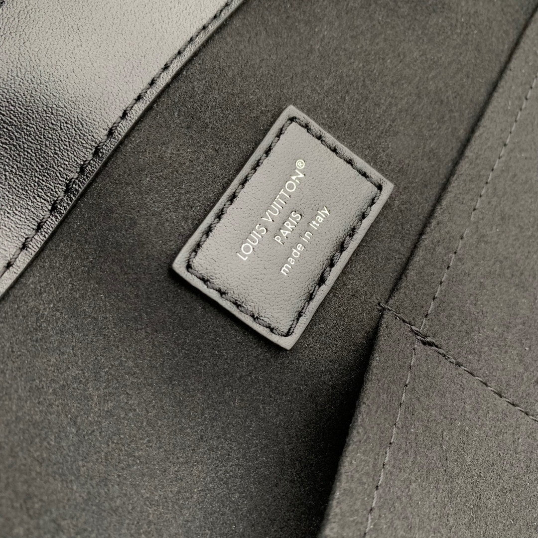 LV M25545 Louis Vuitton Off Duty Vibe MM Bag Black - Image 7