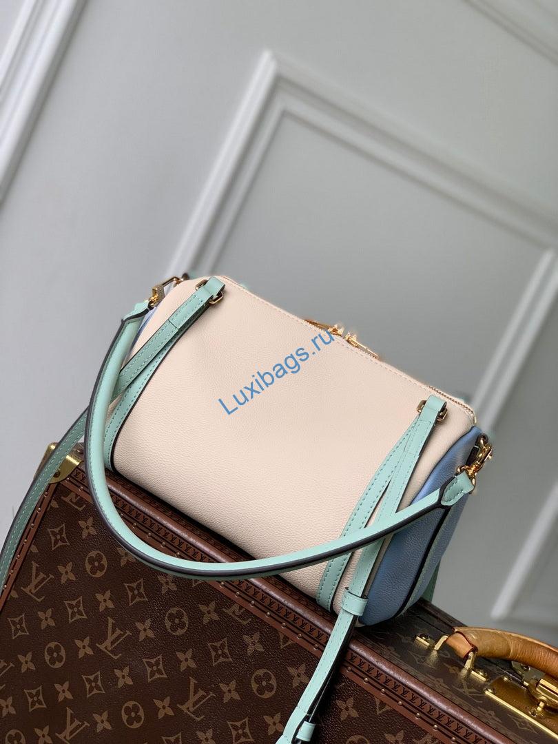 LV M26905 Louis Vuitton Express PM Handbag Ivory/Olympian Blue - Image 2