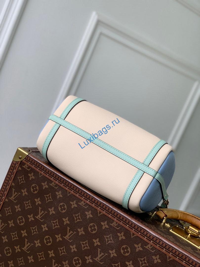 LV M26905 Louis Vuitton Express PM Handbag Ivory/Olympian Blue - Image 3