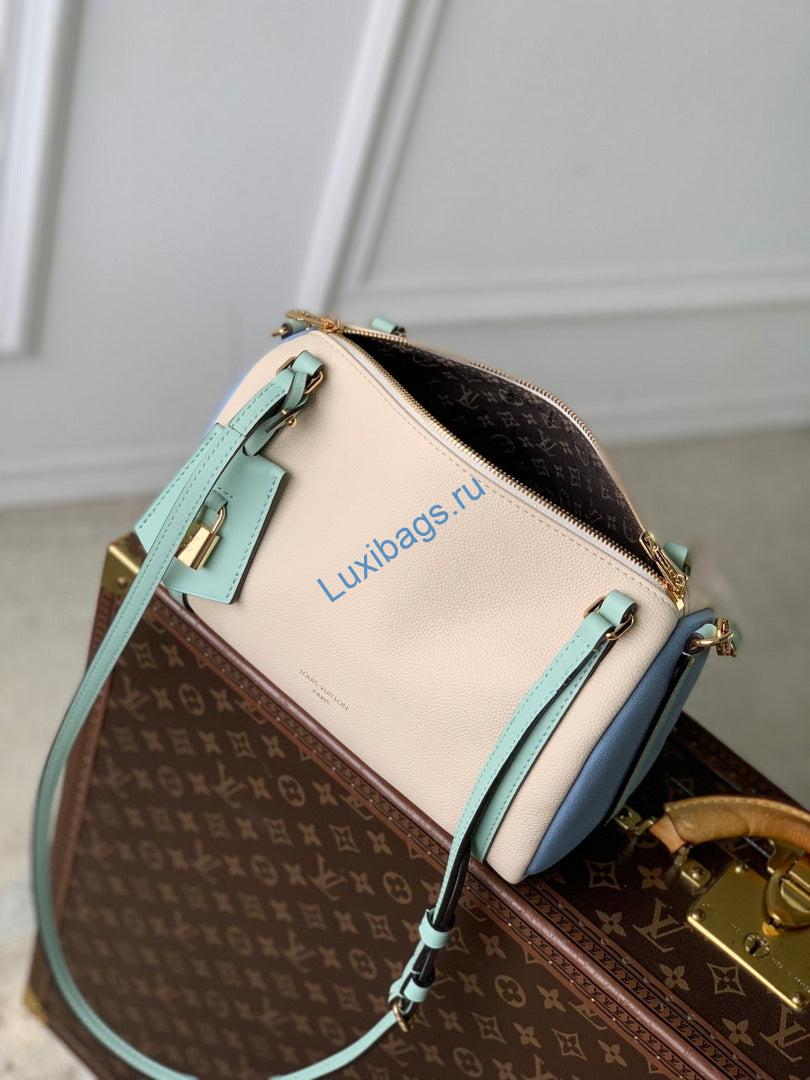 LV M26905 Louis Vuitton Express PM Handbag Ivory/Olympian Blue - Image 8