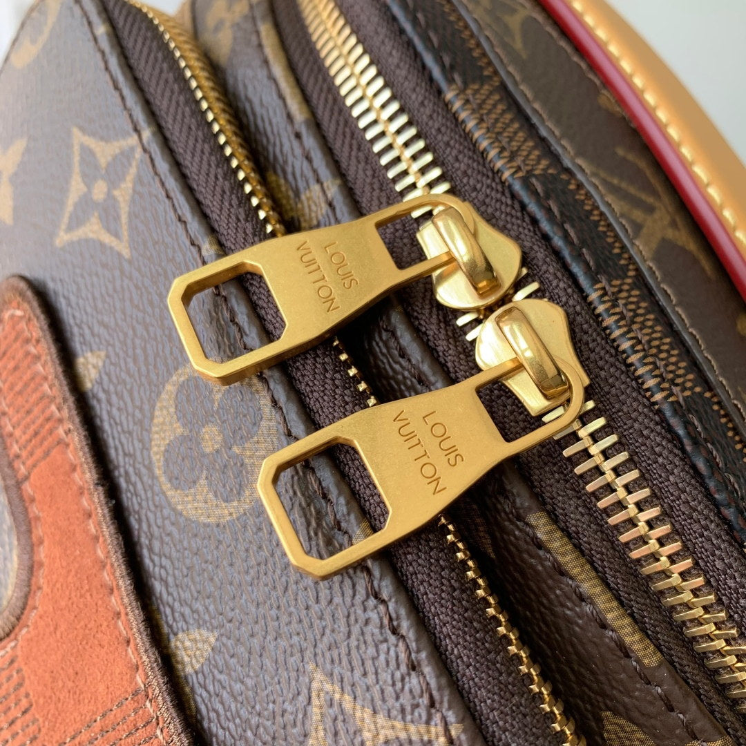 LV M15271 Louis Vuitton Rush Bumbag Brown - Image 3