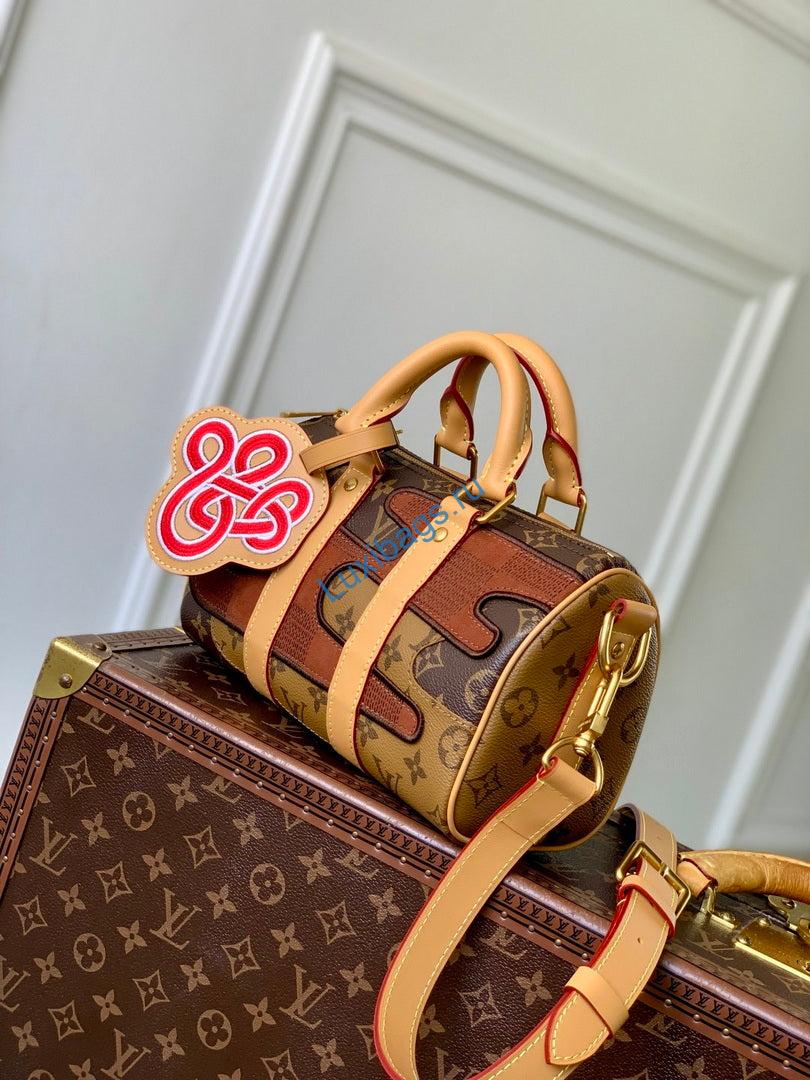 LV M15428 Louis Vuitton Keepall Bandoulière 25 Bag Brown