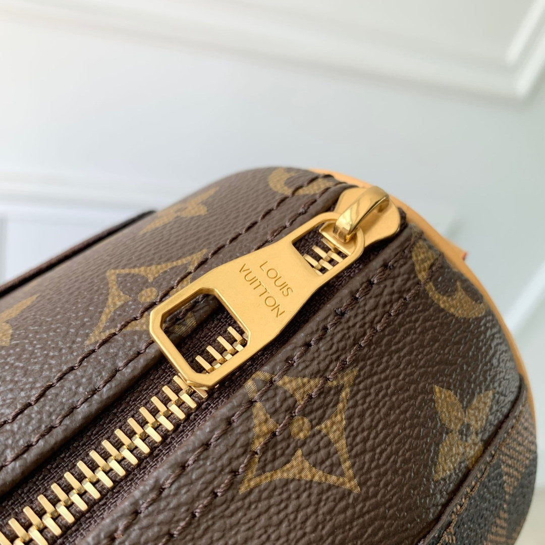 LV M15428 Louis Vuitton Keepall Bandoulière 25 Bag Brown - Image 6