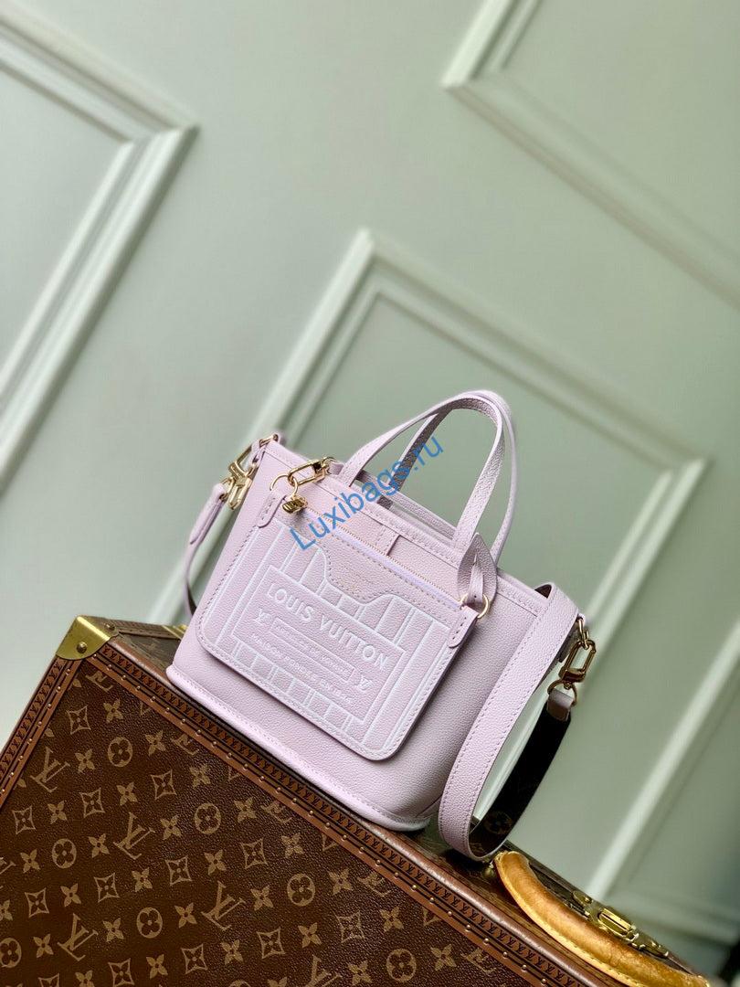 LV M25656 Louis Vuitton Neverfull Bandoulière Inside Out BB Bag Misty Lilac - Image 9