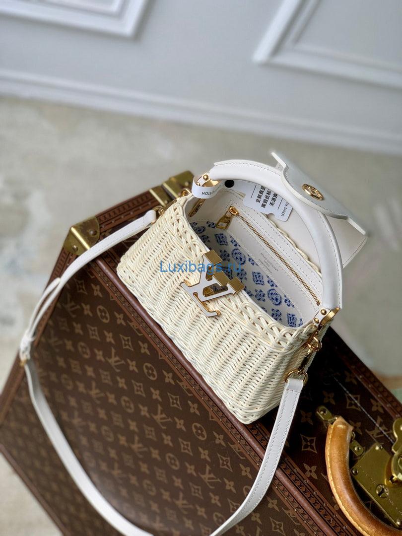 LV M26004 Louis Vuitton Capucines Mini Bag White - Image 8