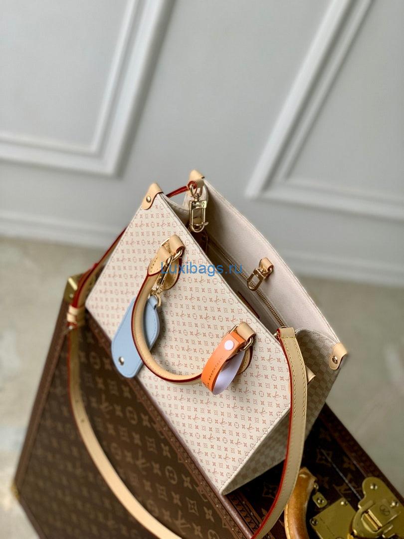 LV M15138 Louis Vuitton OnTheGo PM Bag Azure Blue/Sand - Image 8