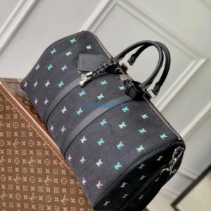 LV M13966 Louis Vuitton Keepall Bandoulière 50 Bag Gradient Blue