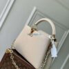 LV M12938 Louis Vuitton Capucines MM Handbag Quartz White
