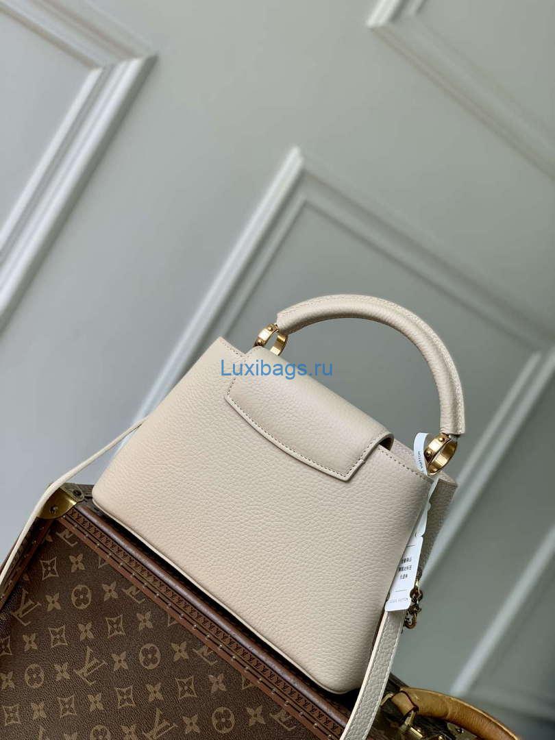 LV M12938 Louis Vuitton Capucines BB Handbag Quartz White - Image 2