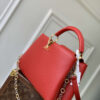 LV M12936 Louis Vuitton Capucines MM Handbag Red