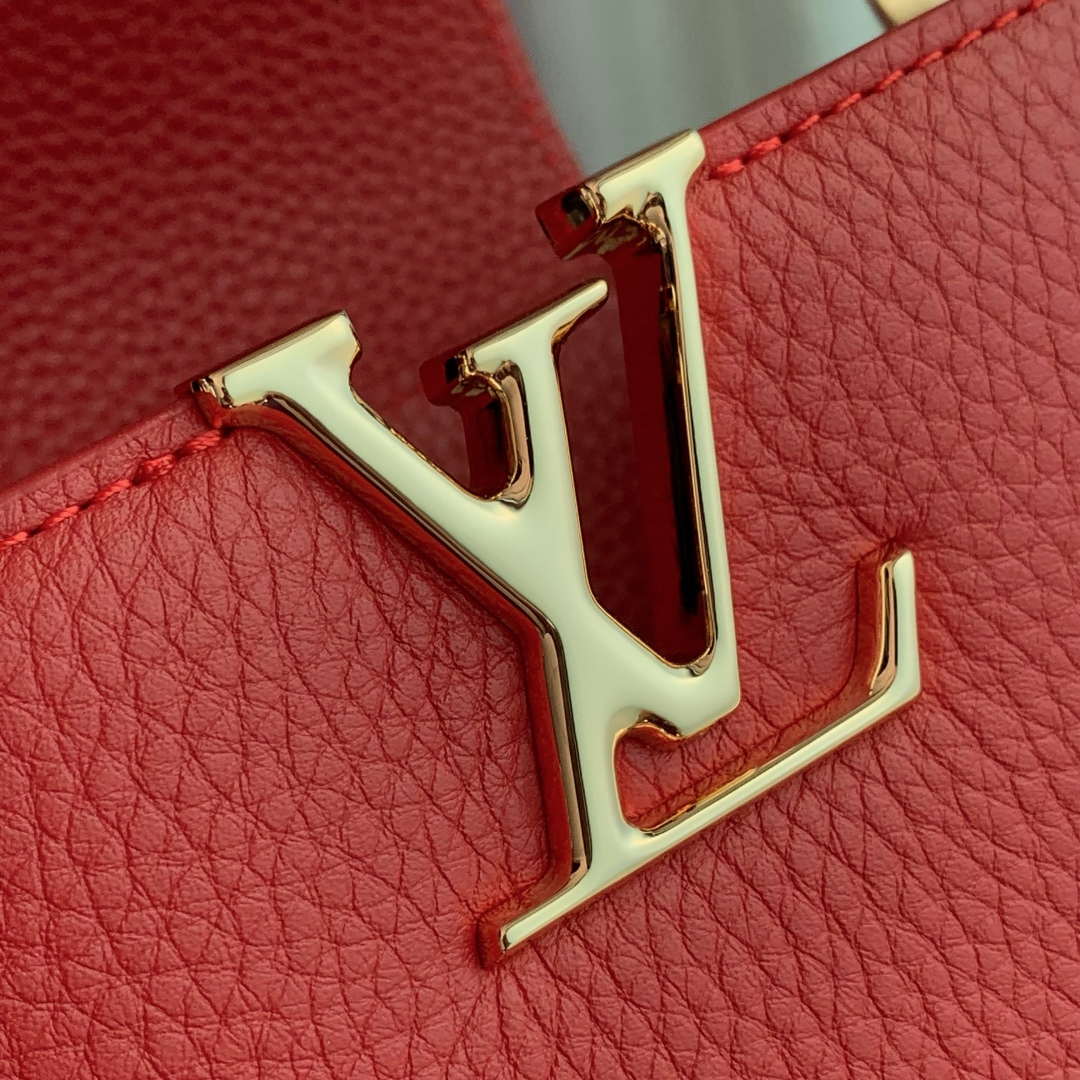 LV M12936 Louis Vuitton Capucines MM Handbag Red - Image 5